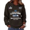 Seahawks National Football Champion Waffle Hoodie 2025