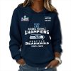 Seahawks National Football Champion Waffle Hoodie 2025 2
