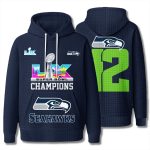Seahawks Super Bowl LX Champions We Are 12 Waffle Hoodie