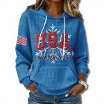 Team USA Italy Winter 2026 Waffle Hoodie