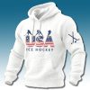 USA Ice Hockey Team 2026 Milano Cortina Waffle Hoodie 1