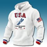 USA Winter Games 2026 Waffle Hoodie