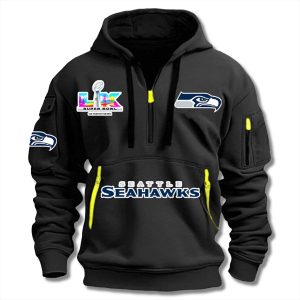 Seahawks SB LX 2026 Quarter Zip Hoodie 1