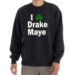 Bill Chisholm Drake Maye Shamrock Hoodie 1
