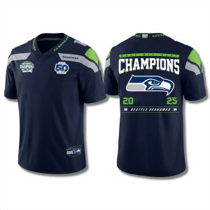 Seahawks 50th Anniversary NFC West Champions Jersey 1