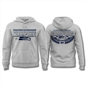 Seahawks 2025 NFC Championship Gray Sweatshirt 1