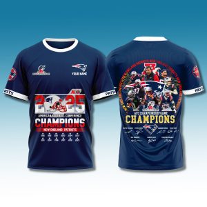 NE Patriots 12x AFC Champions Custom Shirt 1