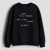 BTS Love Is A Window But I Saw A Door On Fire Shirt 12
