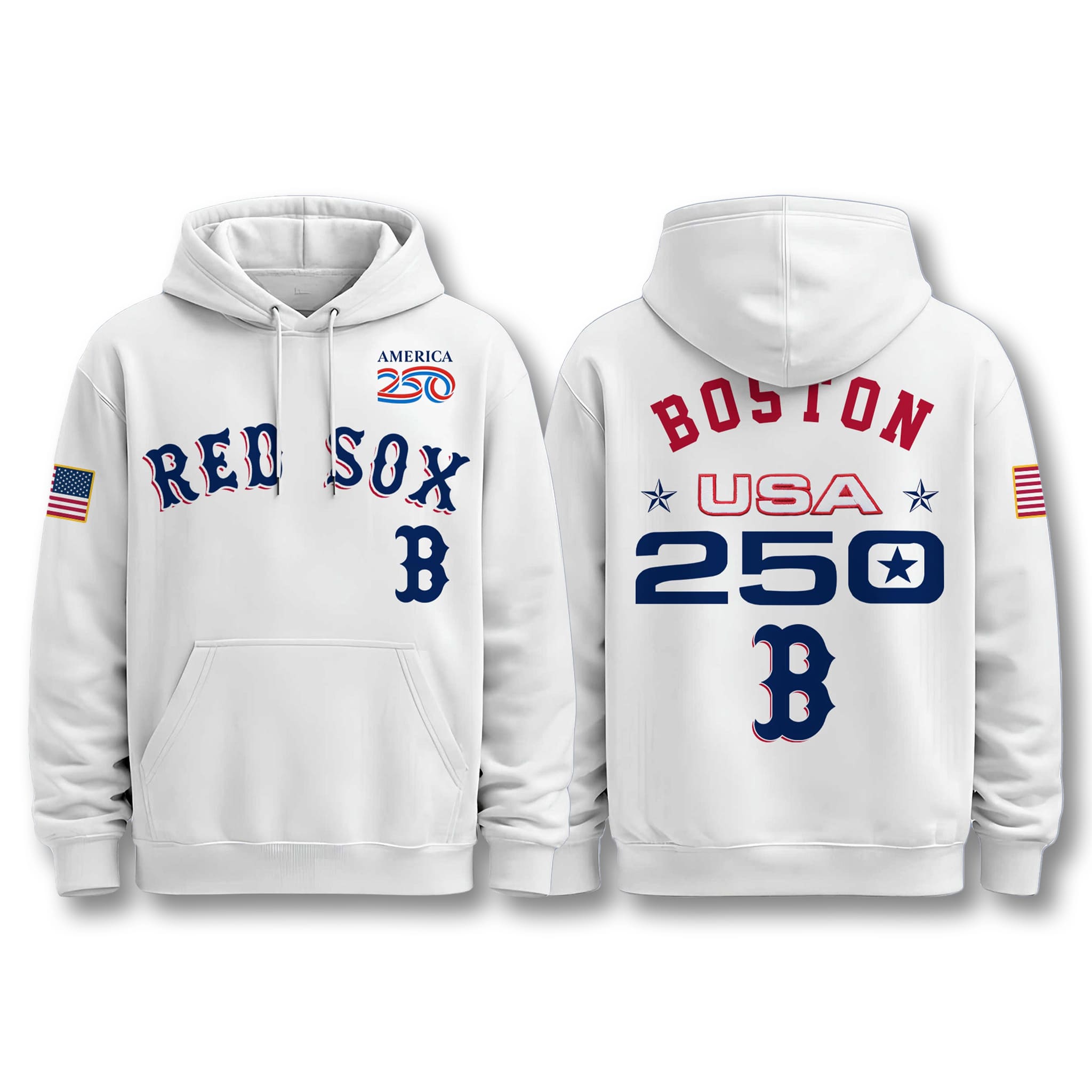 Boston Red Sox America 250 Birthday Hoodie 1 Boston Red Sox America 250 Birthday Hoodie 1