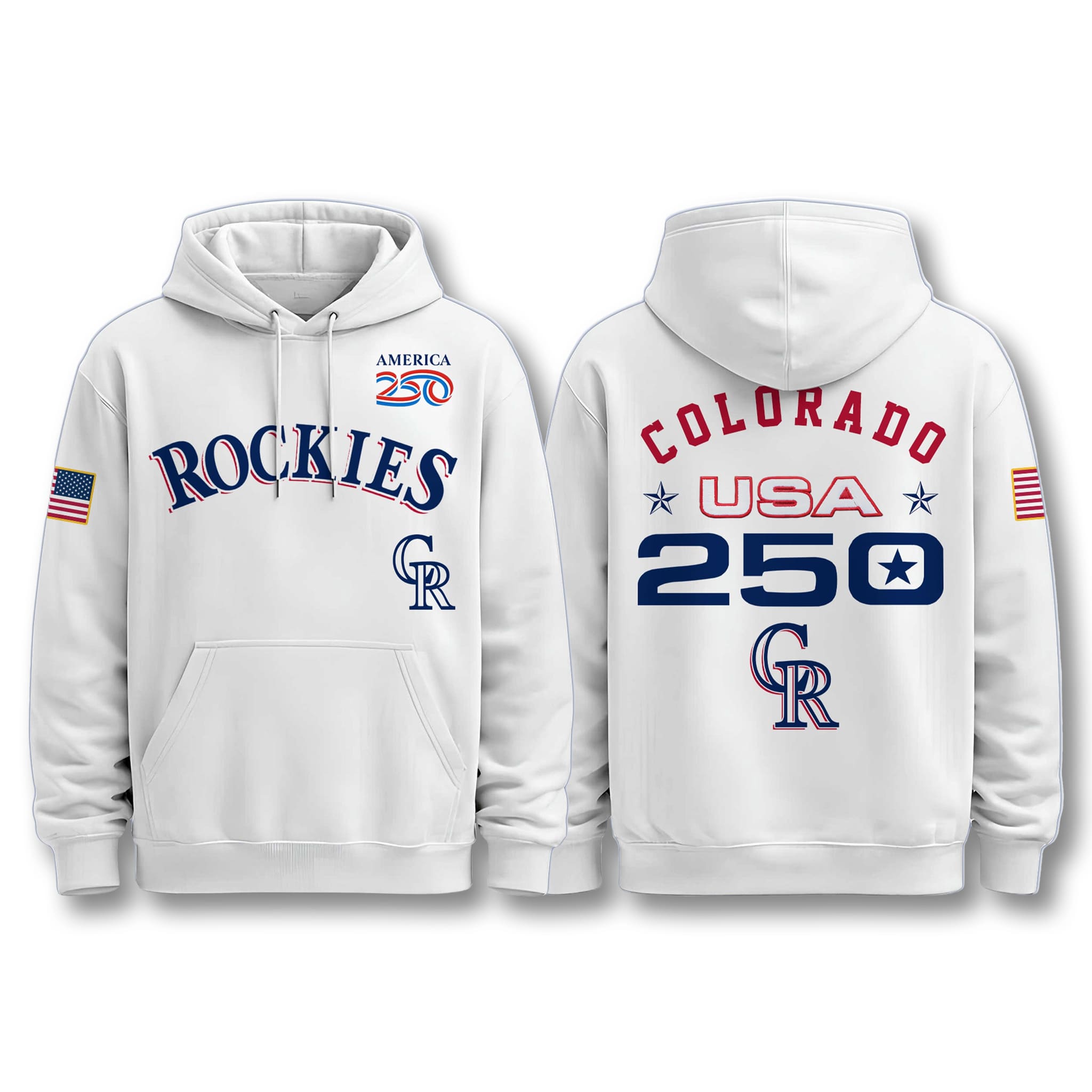 Colorado Rockies America 250 Birthday Hoodie 1 Colorado Rockies America 250 Birthday Hoodie 1