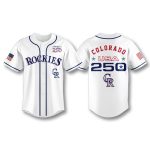 Colorado Rockies America 250 Birthday Jersey 2026