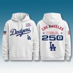 Los Angeles Dodgers America 250 Birthday Hoodie