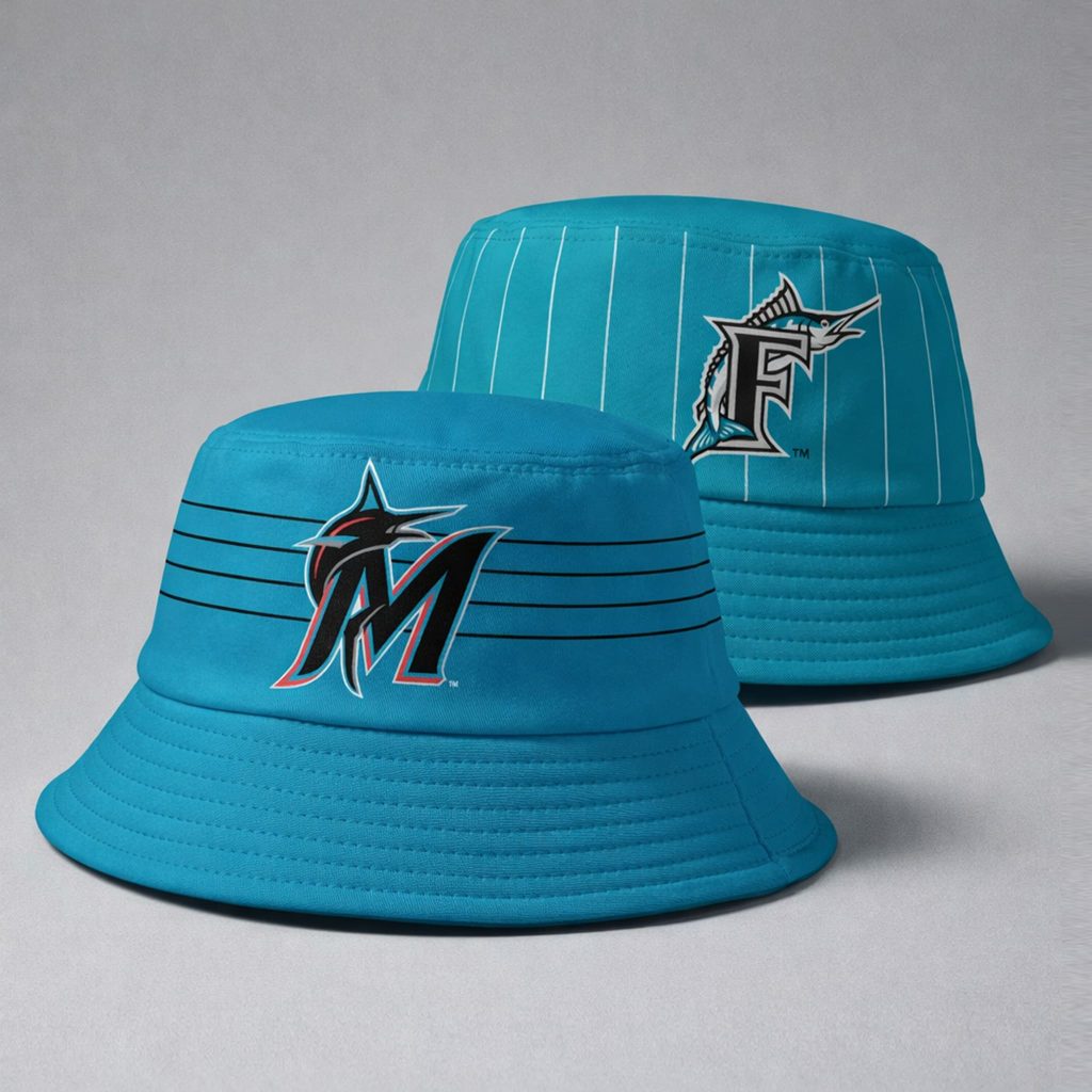 my bloody valentine 2026 来日 キャップ 帽子　マイブラ Miami Marlins Reversible Bucket Hat Giveaway 2026