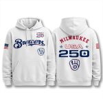 Milwaukee Brewers USA 250 Birthday Hoodie