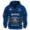 Patriots 7 time Super Bowl Champions Quarter Zip Hoodie 3