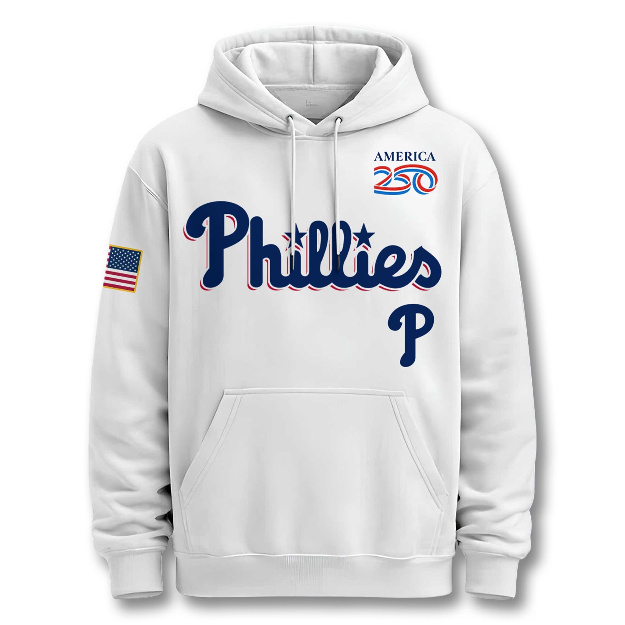 Philadelphia Phillies USA 250 Birthday Hoodie 3 Philadelphia Phillies USA 250 Birthday Hoodie 3