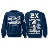 Seahawks 2 time Super Bowl Champs T Shirt