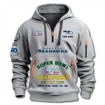 Seahawks 2025 Super Bowl Champions Quarter Zip Hoodie