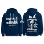 Seahawks 2X Super Bowl 2026 Champions Hoodie