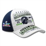 Seahawks SB Champions 2026 White Hat