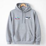 Seahawks Super Bowl LX Gray Hoodie