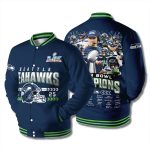 Super Bowl LX Champions Seahawks Baseball Jacket