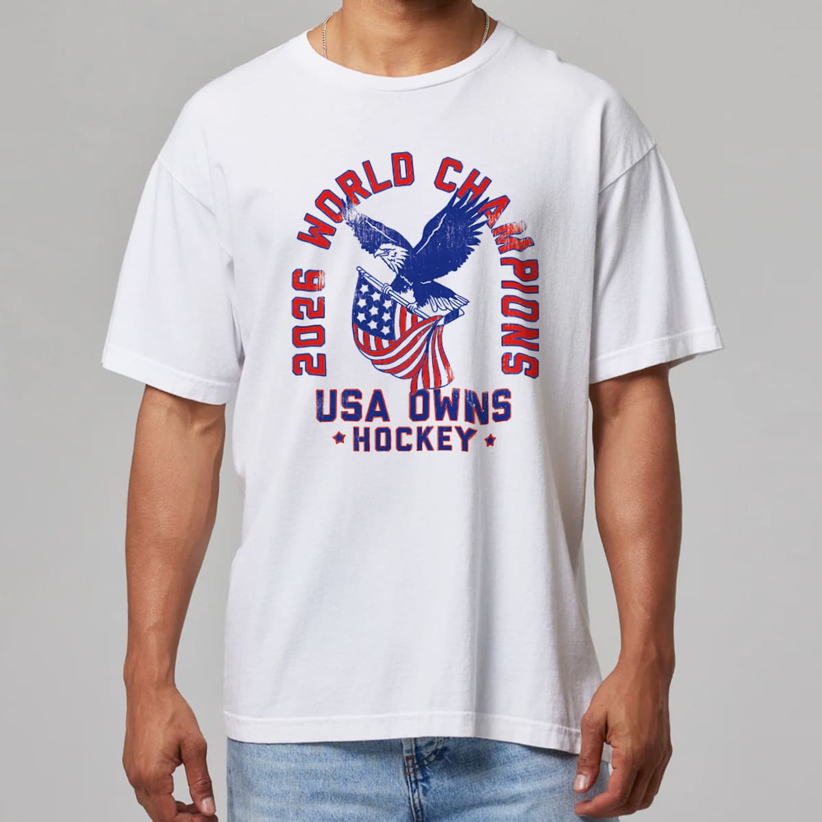 USA Hockey 2026 World Champions Vintage Shirt 1 USA Hockey 2026 World Champions Vintage Shirt 3
