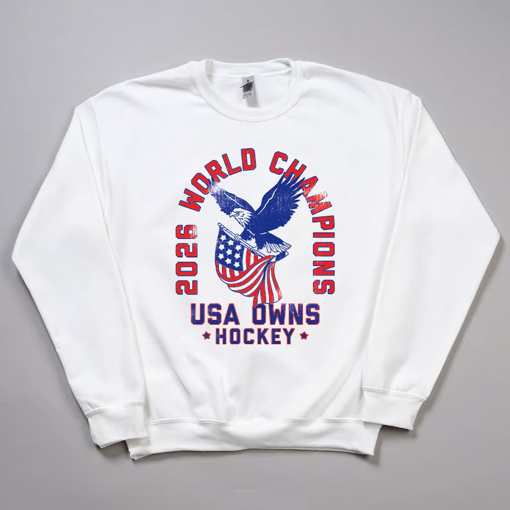 USA Hockey 2026 World Champions Vintage Shirt 3 USA Hockey 2026 World Champions Vintage Shirt 5