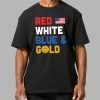 USA Team 2026 Red White Blue Gold Shirt 2