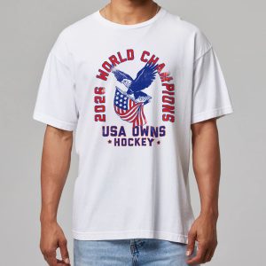 USA Hockey 2026 World Champions Vintage Shirt 3