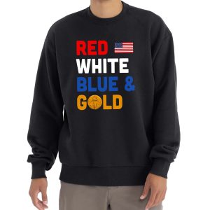 USA Team 2026 Red White Blue Gold Shirt 1