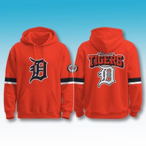 Detroit Tigers 2026 Alternate Orange Hoodie 1