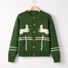 Andrew Garfield Sheep Green Cardigan Sweater 10 Andrew Garfield Sheep Green Cardigan Sweater 1