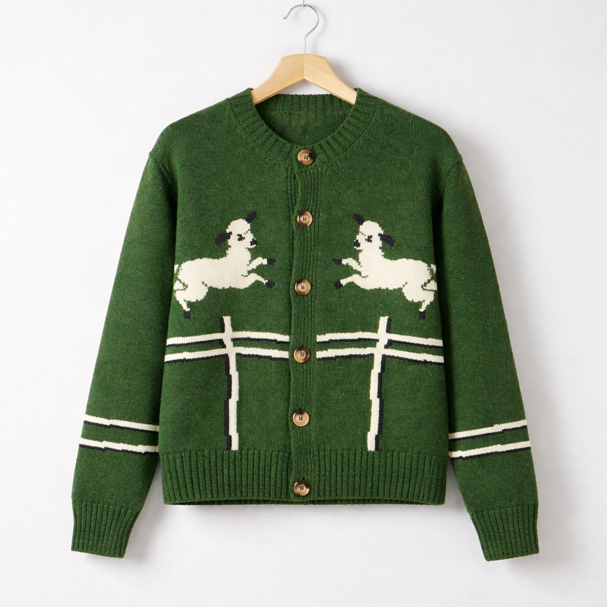 Andrew Garfield Sheep Green Cardigan Sweater 1 Andrew Garfield Sheep Green Cardigan Sweater 1