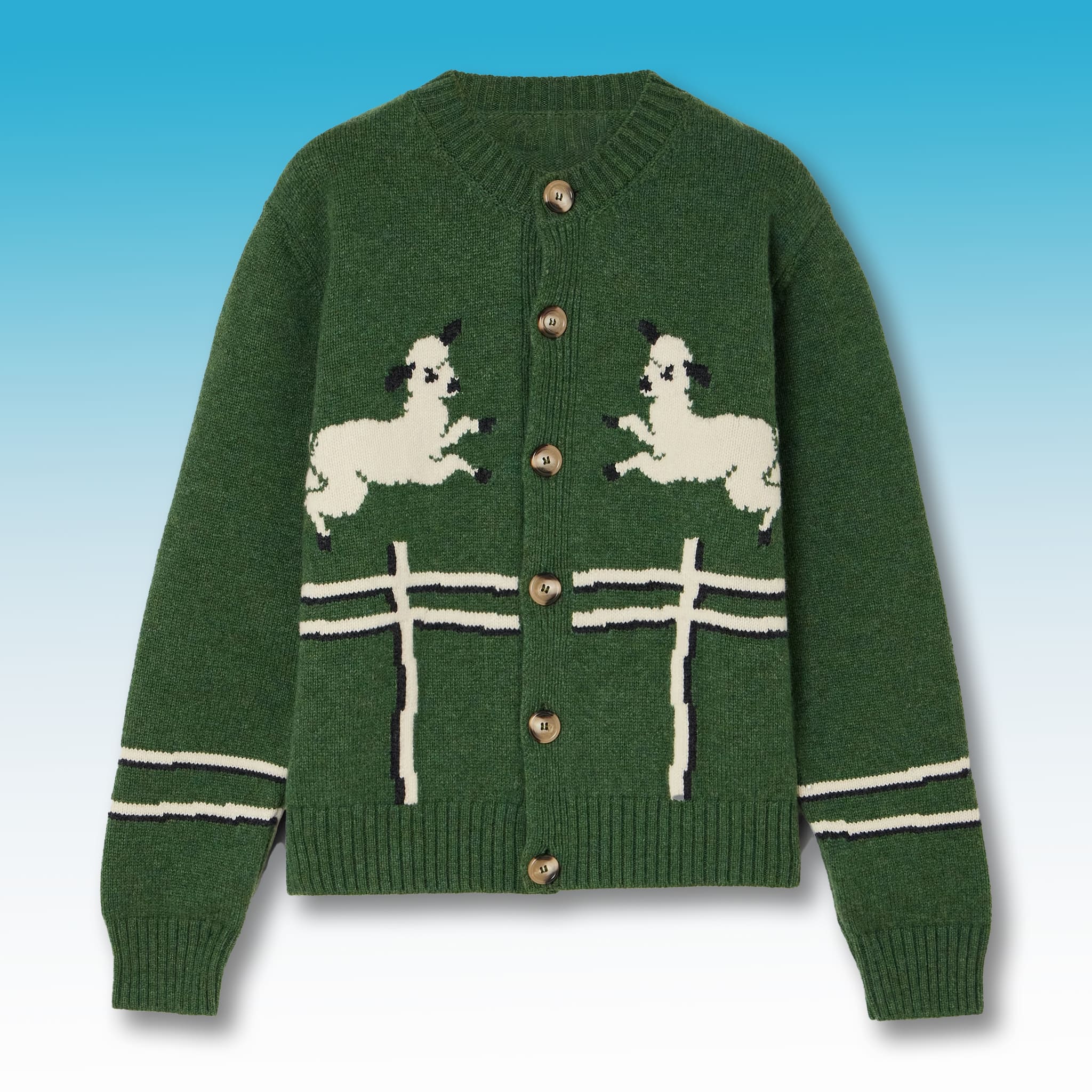 Andrew Garfield Sheep Green Cardigan Sweater 3 Andrew Garfield Sheep Green Cardigan Sweater 2