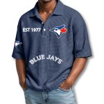 Blue Jays EST 1977 Waffle Polo Shirt