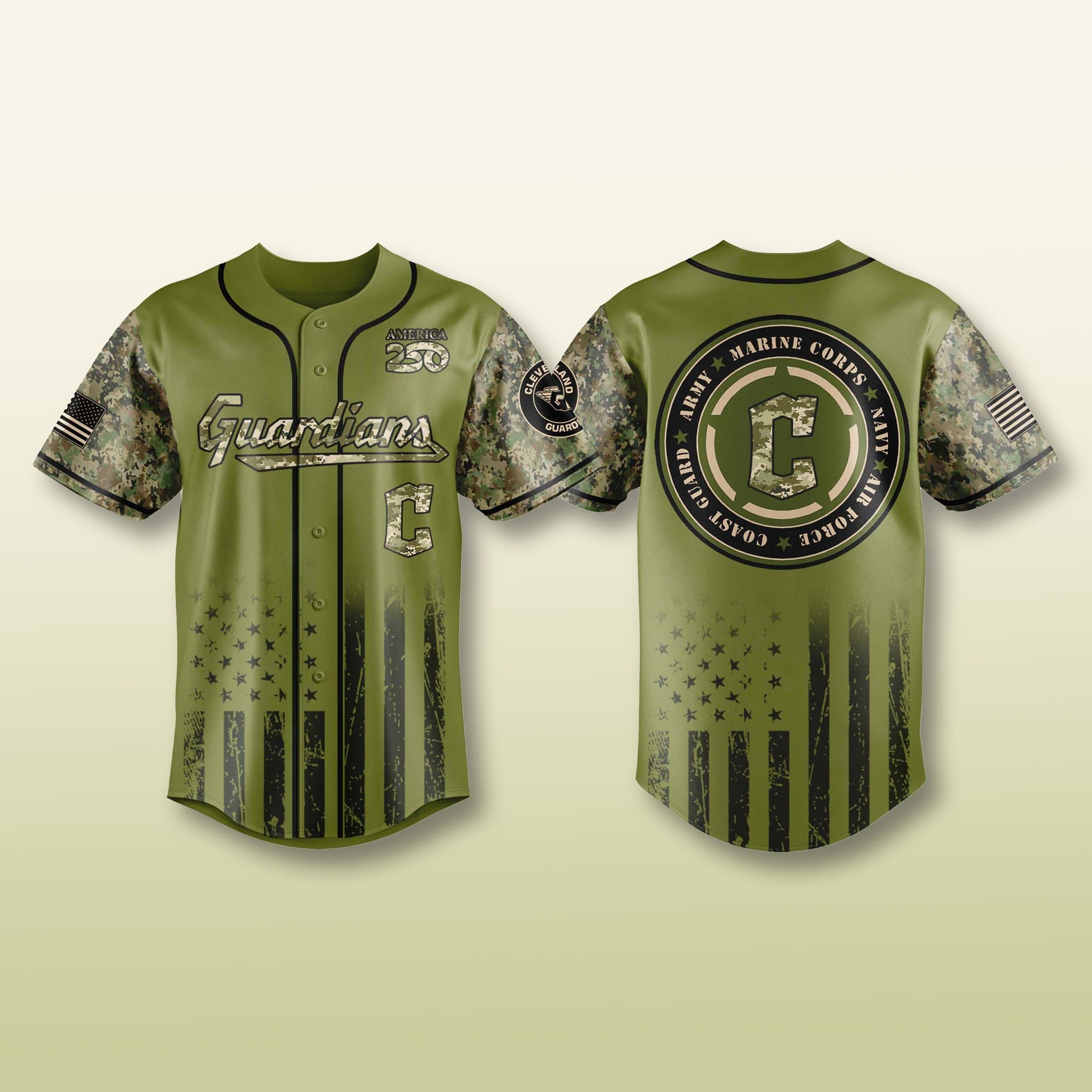 Cleveland Guardians 2026 Military Appreciation Camo Jersey 1 Cleveland Guardians 2026 Military Appreciation Camo Jersey 1