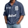 Detroit Tigers EST 1901 Waffle Polo Shirt 1