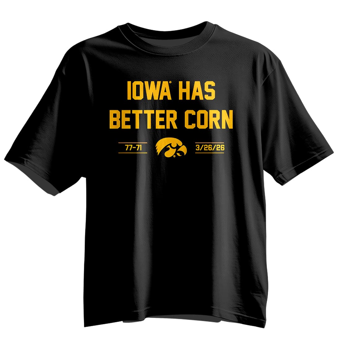 Iowa Hawkeyes Basketball 2026 Better Corn Championship Shirt 4 Iowa Hawkeyes Basketball 2026 Better Corn Championship Shirt 4