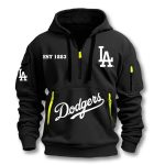 LA Dodgers Established 1883 Quarter Zip Hoodie