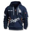 LA Dodgers Established 1883 Quarter Zip Hoodie 2