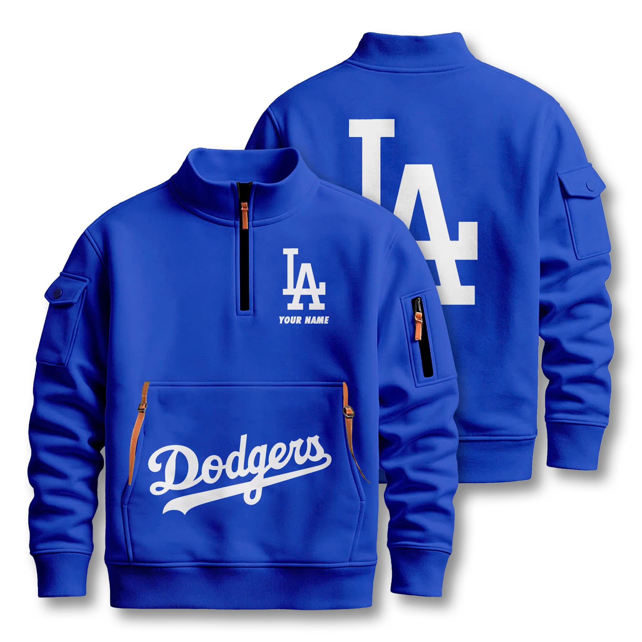 Los Angeles Dodgers Quarter Zip Sweatshirt 5 Los Angeles Dodgers Quarter Zip Sweatshirt