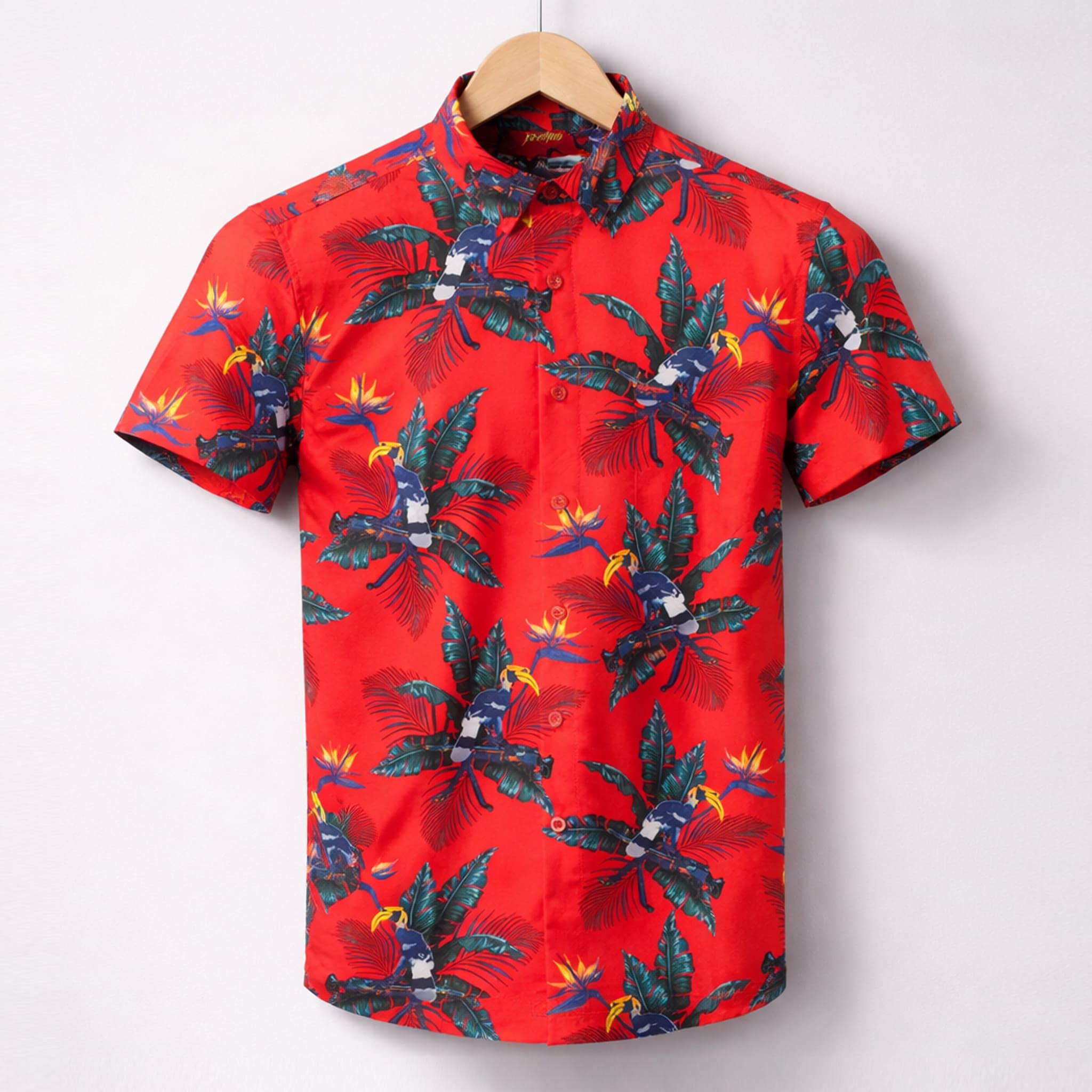 Magnum PI Perched Hawaiian Shirt 1 Magnum PI Perched Hawaiian Shirt 1