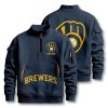 Milwaukee Brewers Custom Quarter Zip Sweatshirt
