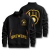 Milwaukee Brewers Custom Quarter Zip Sweatshirt 2
