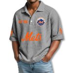 New York Mets EST 1962 Waffle Polo Shirt