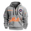 New York Mets Established 1962 Quarter Zip Hoodie 2