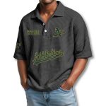 Oakland Athletics EST 1901 Waffle Polo Shirt