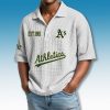 Oakland Athletics EST 1901 Waffle Polo Shirt 2