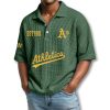Oakland Athletics EST 1901 Waffle Polo Shirt 3